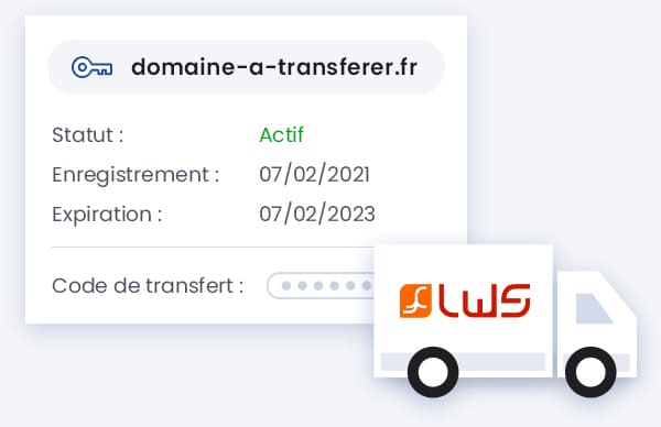 Transfer your domain name to LWS