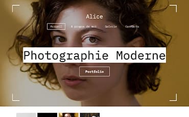 Portfolio site template to showcase creations, projects, and professional skills.