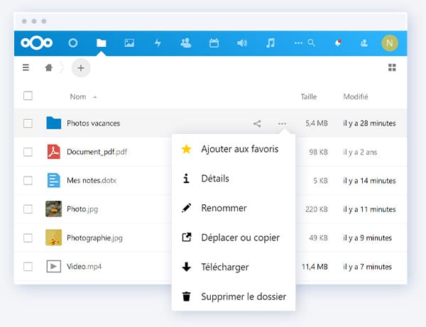 Online storage with Nextcloud