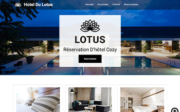 Example of a site adaptable to any project: business, hotel, music group, or institutional site.